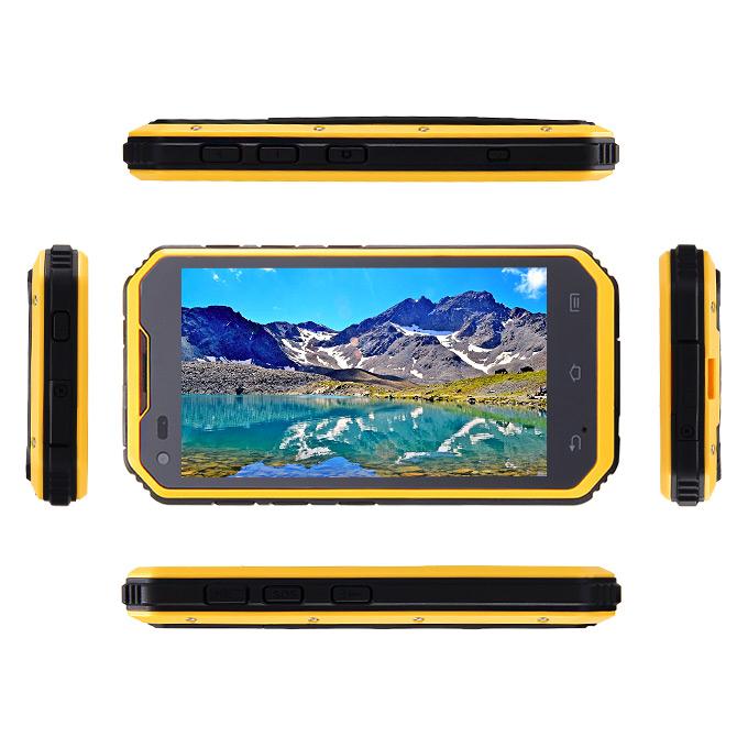 DIGOOR DG2 Plus IP68 Rugged Phone 5.0inch Android 4.4 MTK6582 Quad Core 1.3GHz 1GB 8GB 8.0MP Talkback Miracast - Yellow