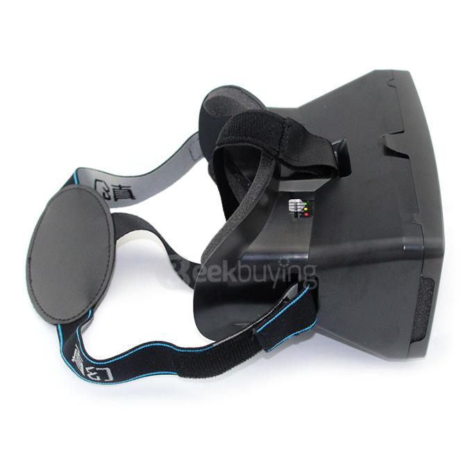 RITECH II 3D Virtual Reality VR Headset FOV75 with Elastic Band for 3.5 - 6 inch Smartphone - Black
