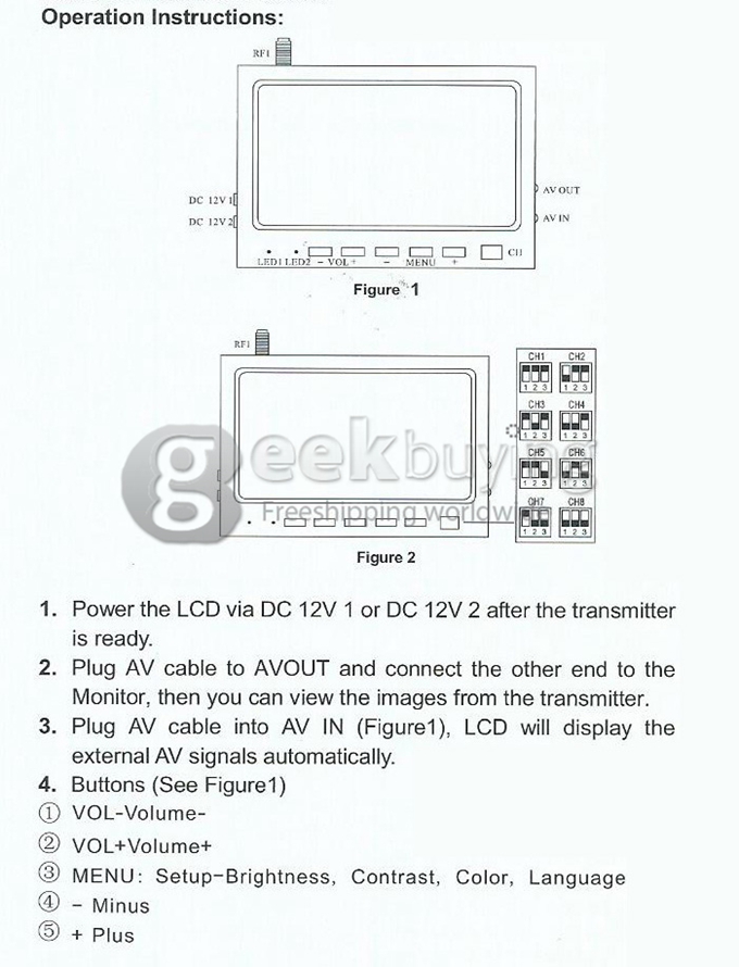 FPV Transmitter Set 7