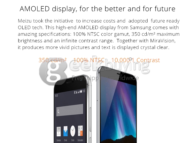 MEIZU MX5 4G 5.5inch FHD Flyme 4.5 3GB 16GB Smartphone 64bit MTK Helio X10 Turbo Octa Core Touch ID mCharge 3150mAh - Grey