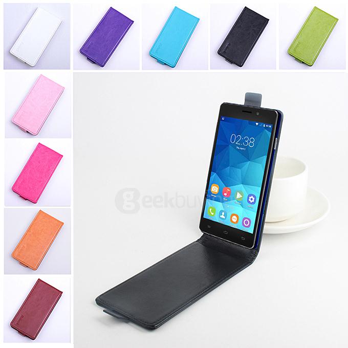 Protective Hard Cover Up&Down Flip Stand Leather Case for OUKITEL Original Pure O902 Smartphone - Blue