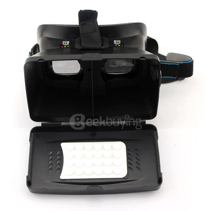RITECH II 3D Virtual Reality VR Headset FOV75 with Elastic Band for 3.5 - 6 inch Smartphone - Black