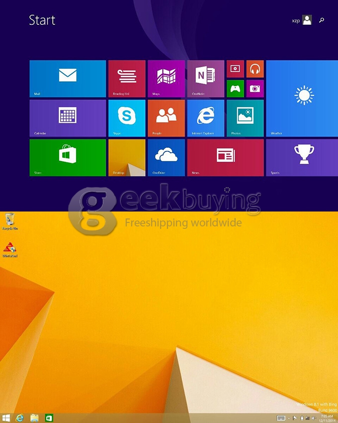 PIPO W6S WiFi Dual OS 8.9 Inch 2GB/64GB Win8.1 with Bing & Android4.4 Tablet PC Intel Z3735F Quad Core 1.83GHz PLS 1920*1200 HDMI Bluetooth - Black