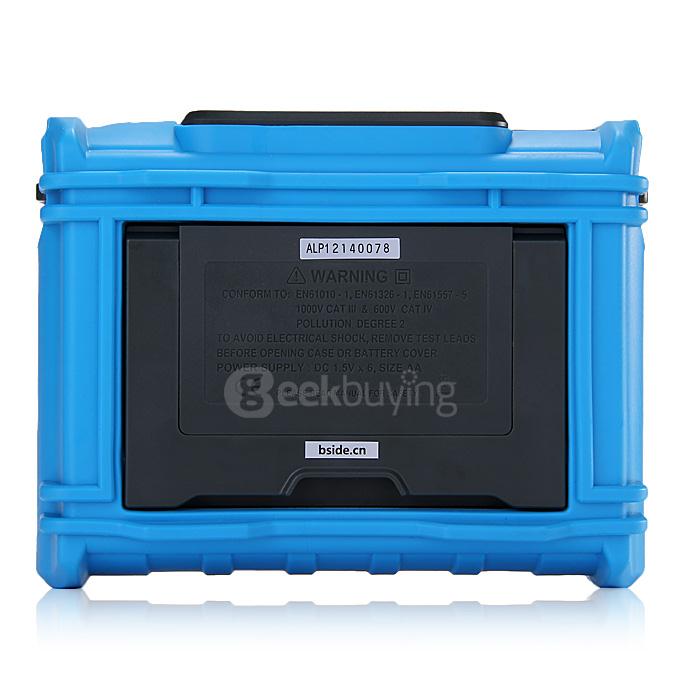 Circuit Breaker RCD Loop Tester Meter Trip-out Time/Current Voltage Frequency Loop Resistance Measurement USB ALP01