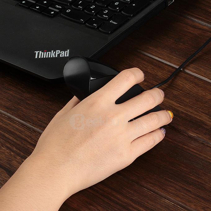 Special Vertical 5D Ergonomic USB Wired Mouse 800DPI - Black