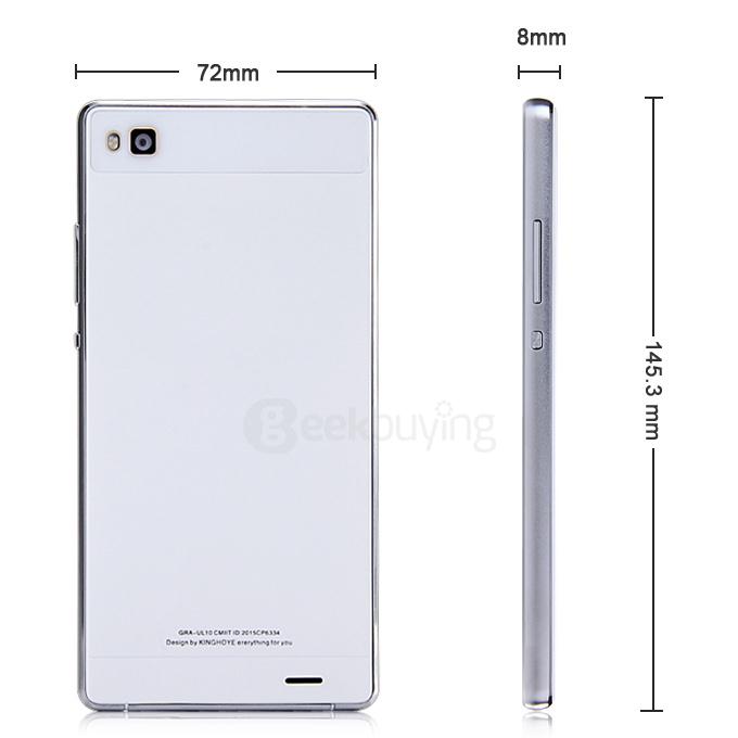 P8 5.0inch QHD MTK6572 Dual Core 1.2GHz Smartphone Android 4.4 512MB 4GB 5.0MP 3G GPS - White