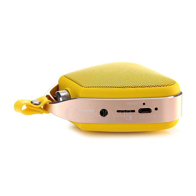 Peterhot PTH-17 Srereo Wireless Bluetooth Speaker Perfume Bottle Design With MIC Handsfree TF Card - Yellow
