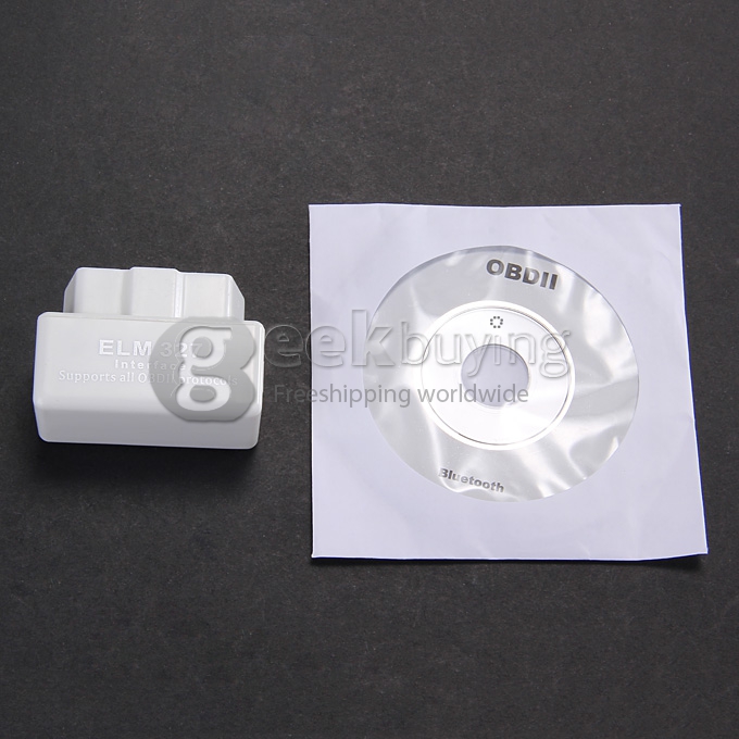 Mini ELM327 L V1.5 OBD2 Bluetooth Car Diagnostic Tool Scanner Interface - White