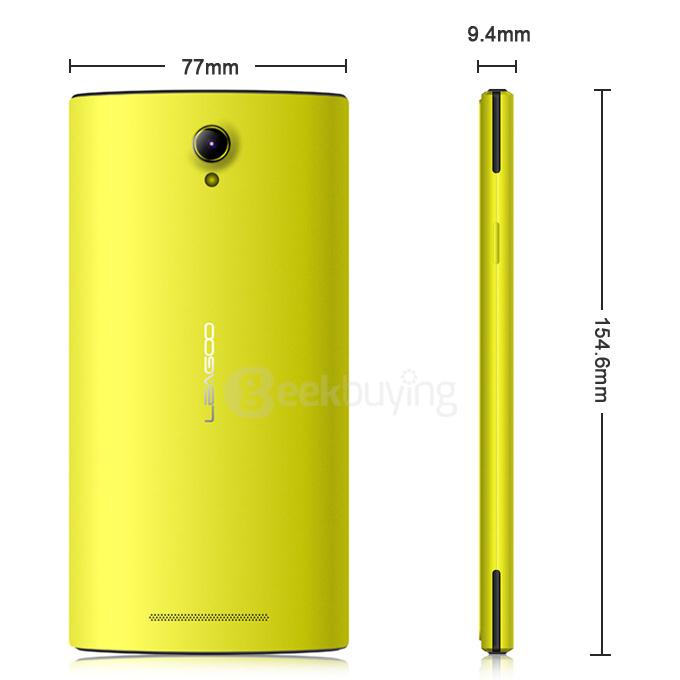 LEAGOO Elite 5 5.5inch 64bit 4G FDD-LTE Android 5.1 Smartphone MTK6735 Quad Core 2GB 16GB 13.0MP OTG - Yellow