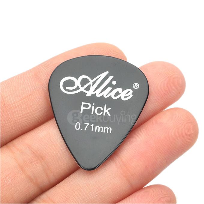 24Pcs/Set Alice AP-24Q Plastic Guitar Picks 0.58/0.71/0.81mm Thickness - Multi Colors
