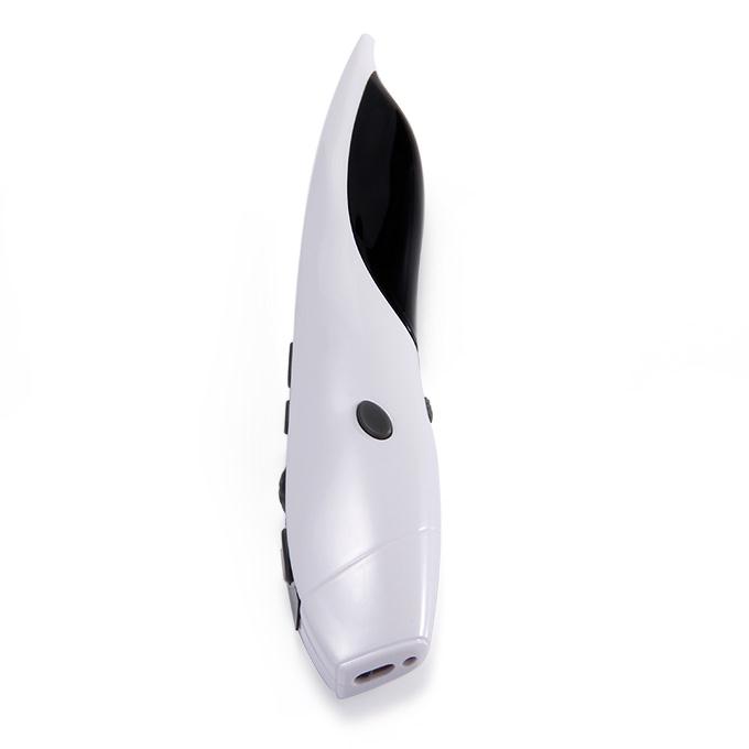 KP-810-38 Multi-function Integrated 2.4G Wireless Pen Mouse Laser Pointer - White + Black