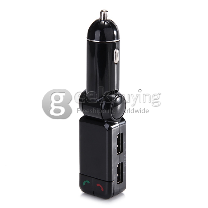 Wireless Bluetooth Dual USB Car Charger Handsfree FM Transmitter SD Card AU