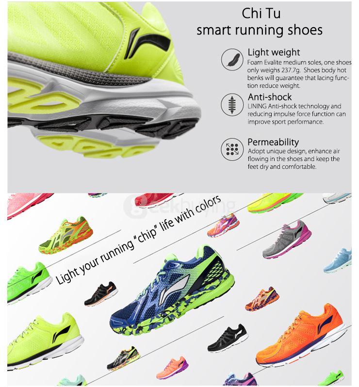 LI NING Xiaomi Mi Shoes Lie Jun Smart Running Shoes Light-weight Wear-resisting Sport Shoes - Size 41