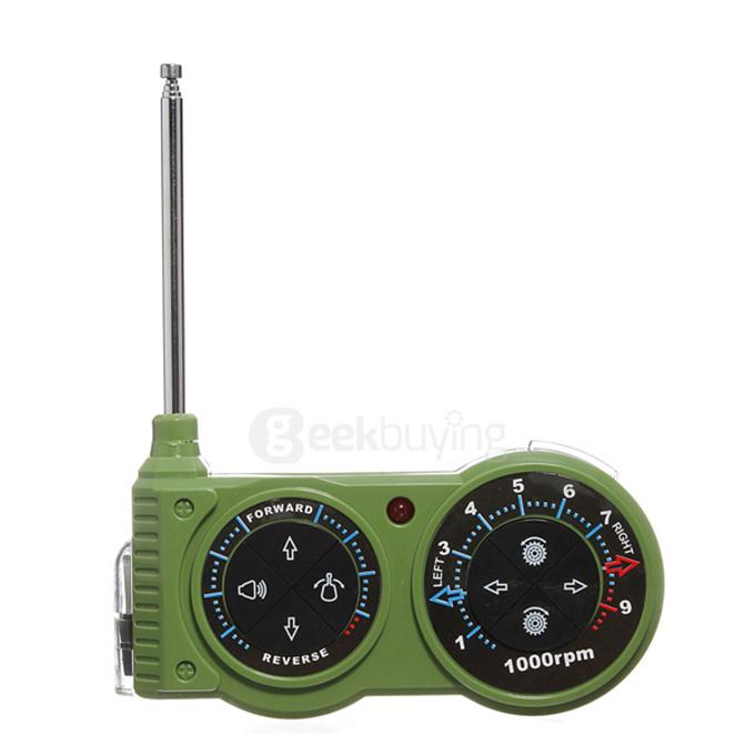 Great Wall 2117 Simulation Tank Tiger 3D Rotating Turret Cross Fire RC Panzer Assaulter - Green