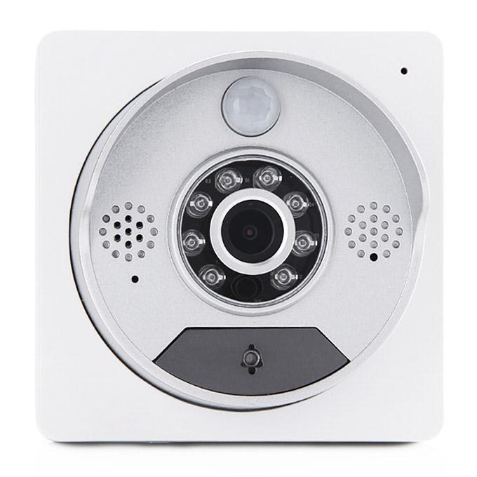U5805Y Wifi POE Door Phone Remote Visual Doorbell HD 720P Infrared Camera Dual Audios Intercom Doorbell - White+Silver