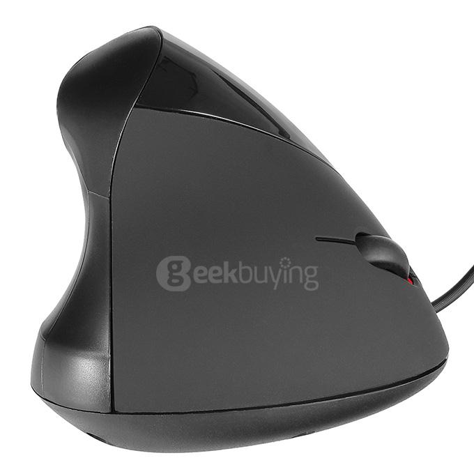 Special Vertical 5D Ergonomic USB Wired Mouse 800DPI - Black
