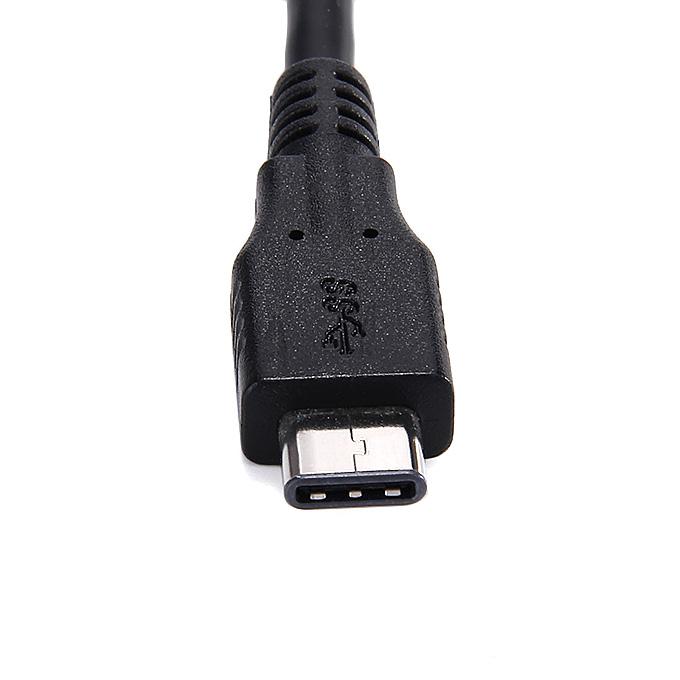 USB Type C To 3.0 Mini 10P Cable Male To Male Data Cable 0.22M - Black