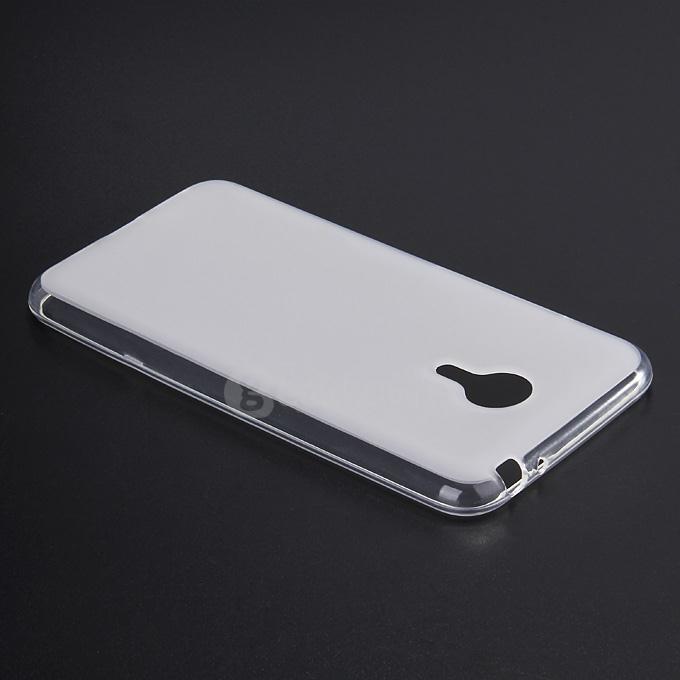 Protective Silica Gel Case Soft Back Cover for MEIZU MX5 Smartphone - Matte White