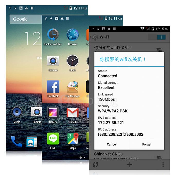 P8 5.0inch QHD MTK6572 Dual Core 1.2GHz Smartphone Android 4.4 512MB 4GB 5.0MP 3G GPS - Gold