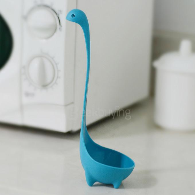 Creative Kitchen Appliance Loch Ness Monster PP Ladle Spoon - Blue