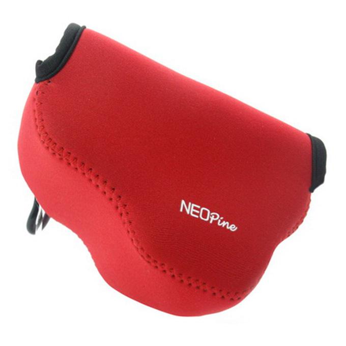 Neopine NE-G1X MarkII High Quality Diving Material Camera Bag Case for Canon G1X Mark II - Red