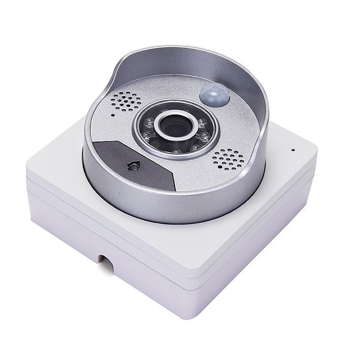 U5805Y Wifi POE Door Phone Remote Visual Doorbell HD 720P Infrared Camera Dual Audios Intercom Doorbell - White+Silver