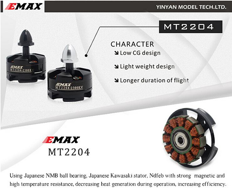 Emax MT2204 2300KV CCW Brushless Motor For QAV250
