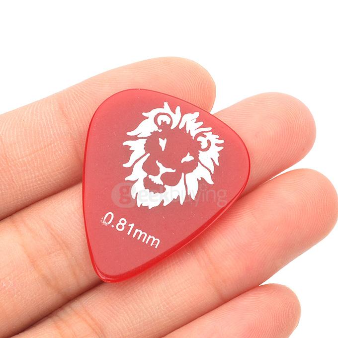 12Pcs/Set AP-12C Constellation Design Plastic Guitar Picks 0.46/0.71/0.81mm Thickness - Multi Colors