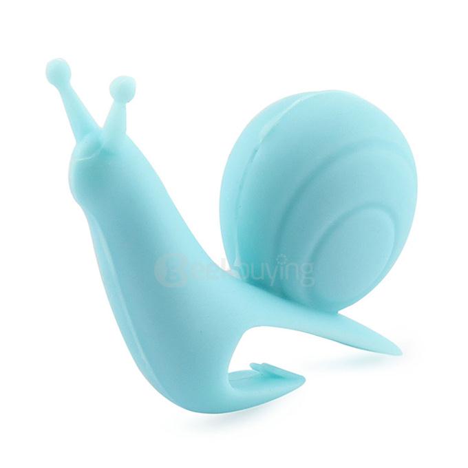 Attractive Cute Snail Shape Silicone Tea Bag Infuser Holder - Blue