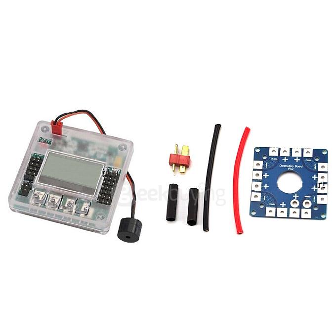 KK2.15 LCD Flight Control w/ Ver 1.9S1 w/ Case + ESC Connection Board A0811