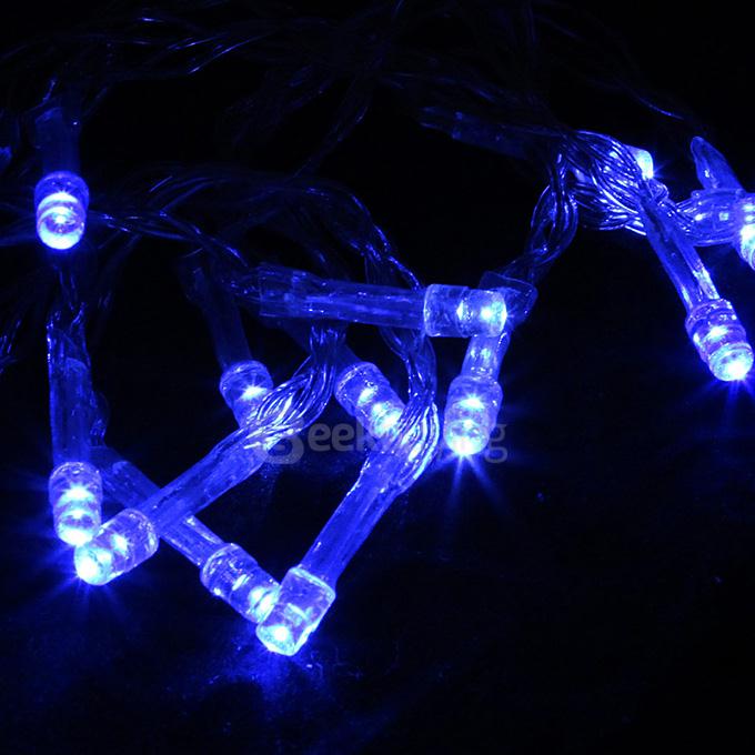 20 LED String Lights LED Strips Battery Operated Lamp For Bedroom Decoration Wedding Christmas Party - Blue