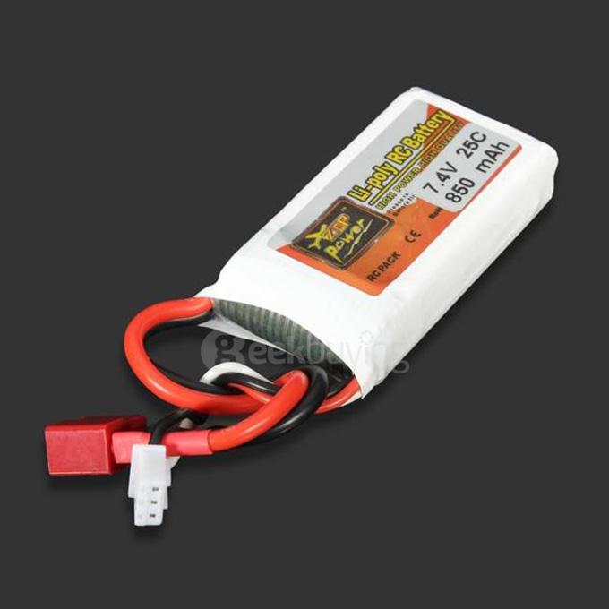 ZOP Power 7.4V 850mAh 25C Lipo Battery T Plug