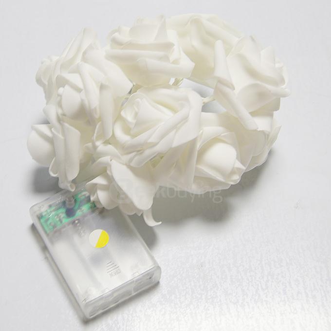 20 LED Rose Flowers String Lights LED Strips Lamp For Bedroom Decoration Wedding Christmas Party - Pink