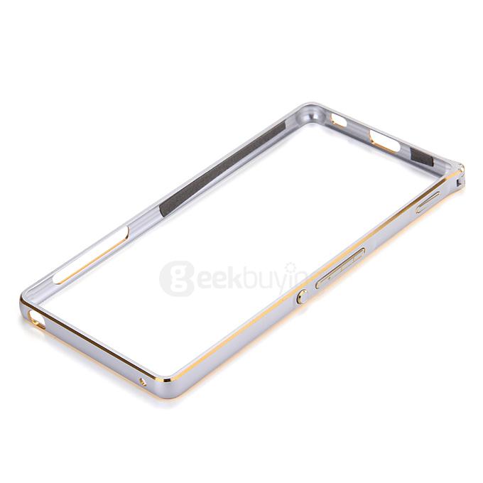 Lovemei Lightweight Aluminum Metal Bumper Case Protective Frame for Sony Xperia Z4 - Silver