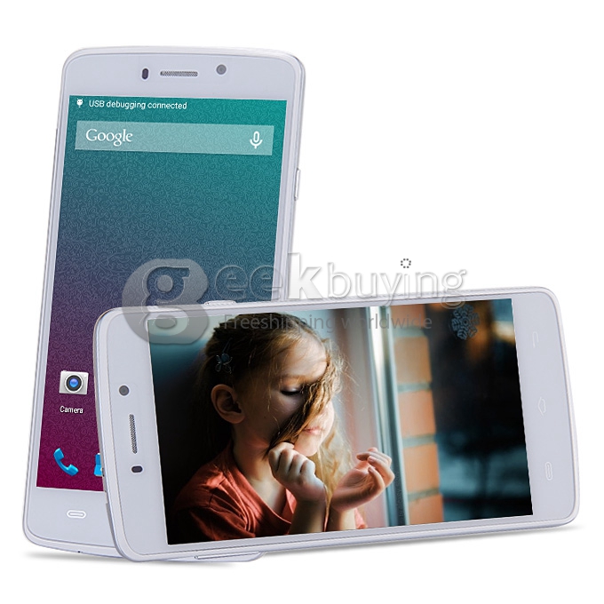 Mlais MX Base 5.0inch 64 BIT 4G FDD-LTE Android 5.1 Smartphone MTK6735 Quad Core 2GB RAM 16GB ROM 4300mAh Battery - White