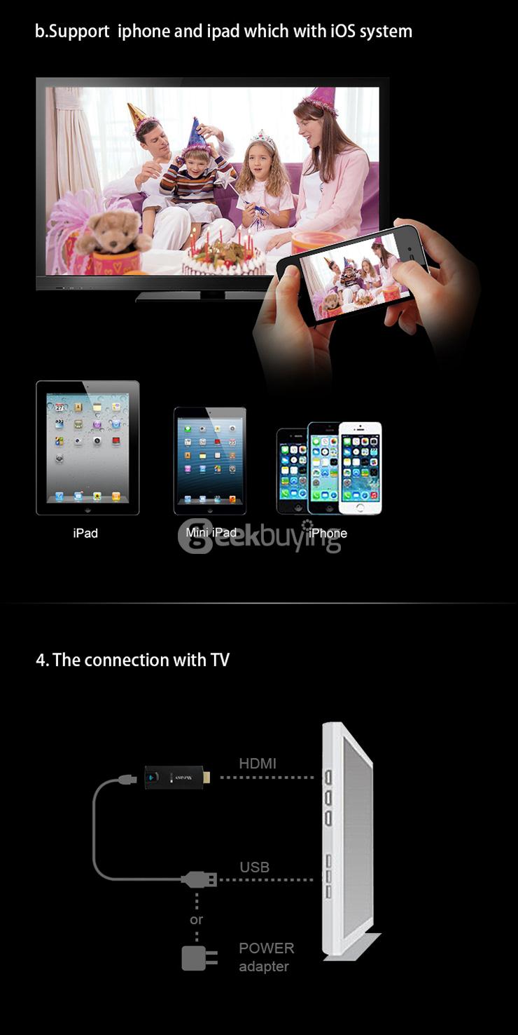 Measy A2C RK2928 5G WIFI Dongle DLNA Miracast Airplay