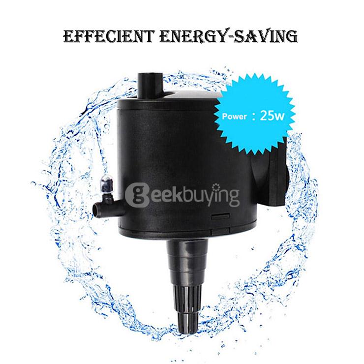 25W 220~240V Immersible Water Pump Submersible Pump Aquarium Accessory For Fish Tank