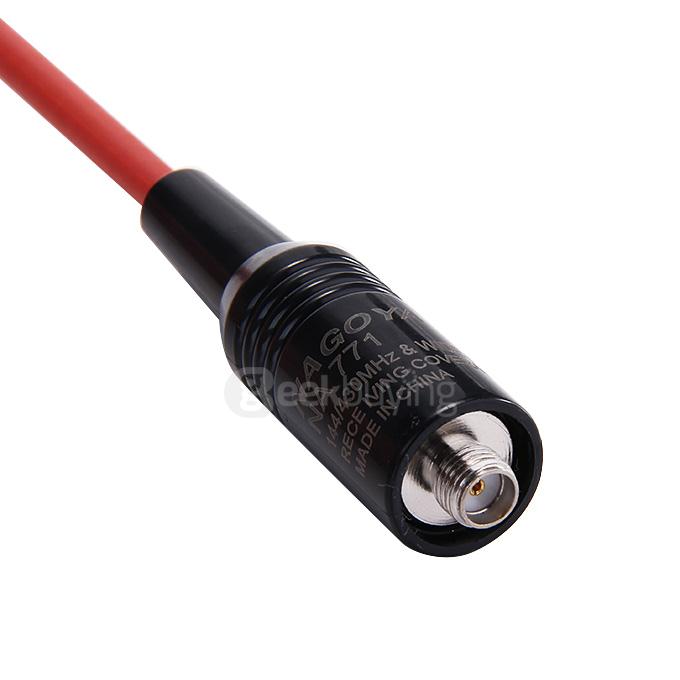 NAGOYA NA-771 Handheld Dual Wide Band Radio Antenna VHF/UHF144/430MHz SMA-F Walkie Talkie Antenna - Red