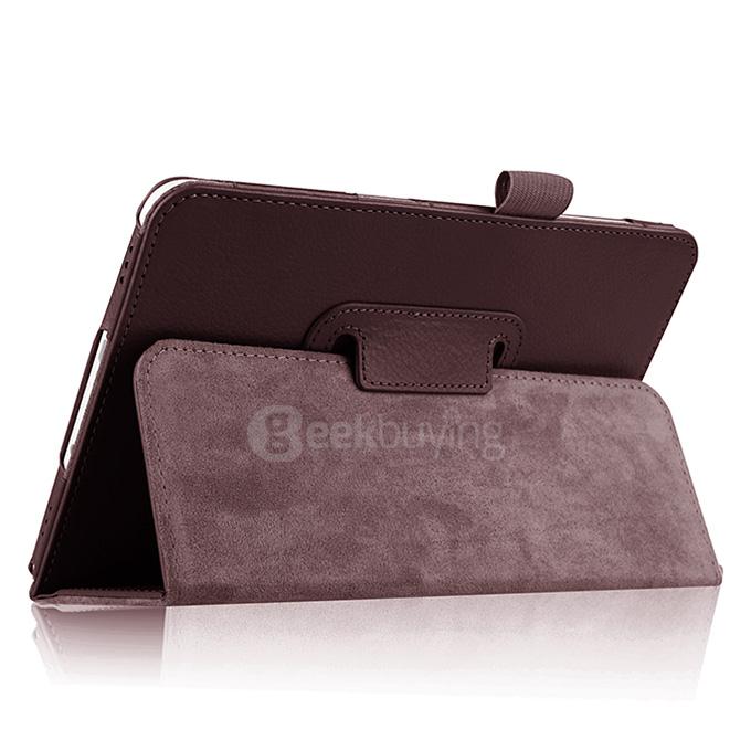 Foldable Leather Stand Cover Case with Holder For Samsung GALAXY Tab S2 8.0 Inch Tablets - Gray