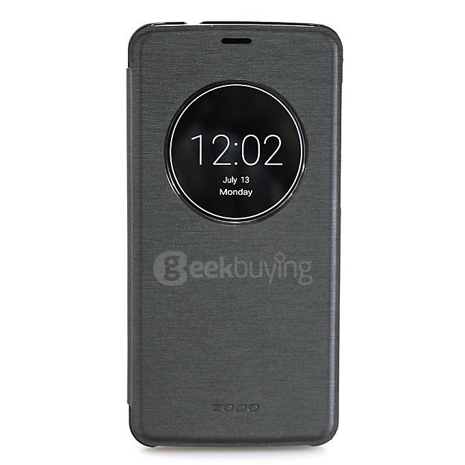 Original Protective PU Leather Hard Flip Cover Shell for ZOPO Speed 7 - Black