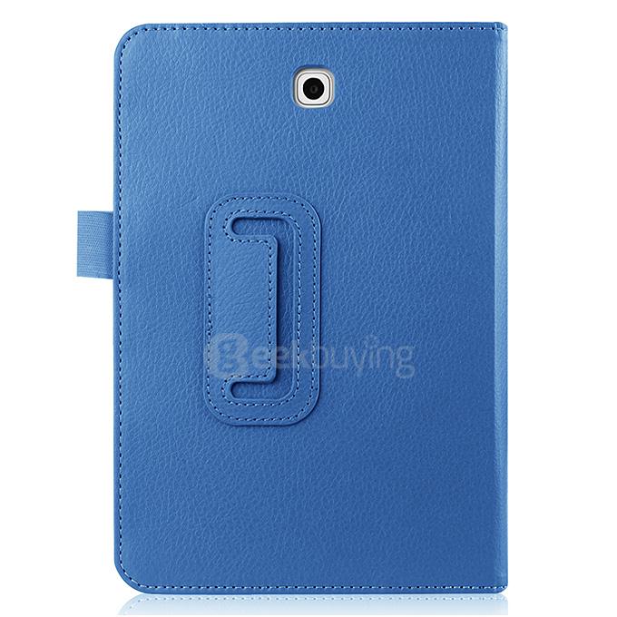 Foldable Leather Stand Cover Case with Holder For Samsung GALAXY Tab S2 8.0 Inch Tablets - Blue