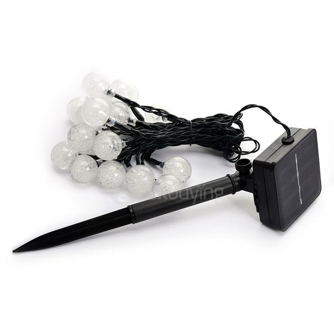 Solar Flower String Lights 20 Led Outdoor Fairy Blossom Lighting for Garden Patio Path Christmas Indoor - Rainbow