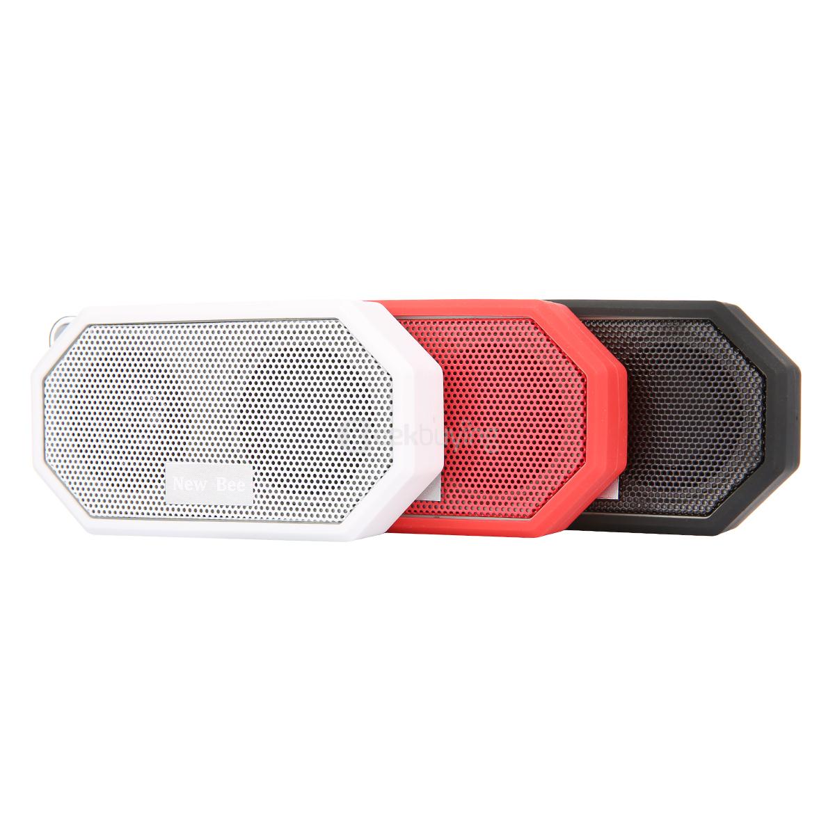 New Bee Portable Pocket Speaker Waterproof Shockproof Wireless BT4.0 Music Player With Mic For iPhone Samsung LG HTC