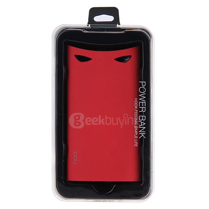 Hoox C12 Cool Baby Series 8000mAh Power Bank Quick Charge Dual USB for iPhone 6 Samsung S6 HTC One M9 MP3 MP4 - Red