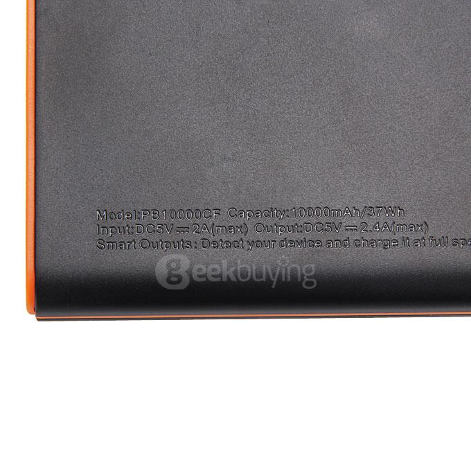 EasyAcc Classic 10000mAh Power Bank Brilliant External Battery Pack With Dual USB Micro USB for iPhone Samsung HTC LG