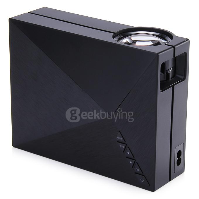 GM60 LED FHD Projector 1000LM 1080P Multimedia Player USB SD VGA HDMI AV for Home Office Outdoor
