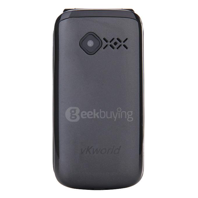 VKworld Diamond Z2 2.4inch TFT Color Display Screen Flip Rotation Cellphone Elder People Mobile Phone - Black