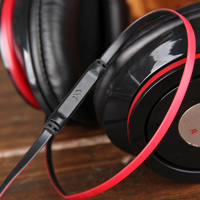 Ovleng X8 Fashion Studio Earphones Stereo Bass Headphone Powerful Sound Gaming Headset with Mic - Black