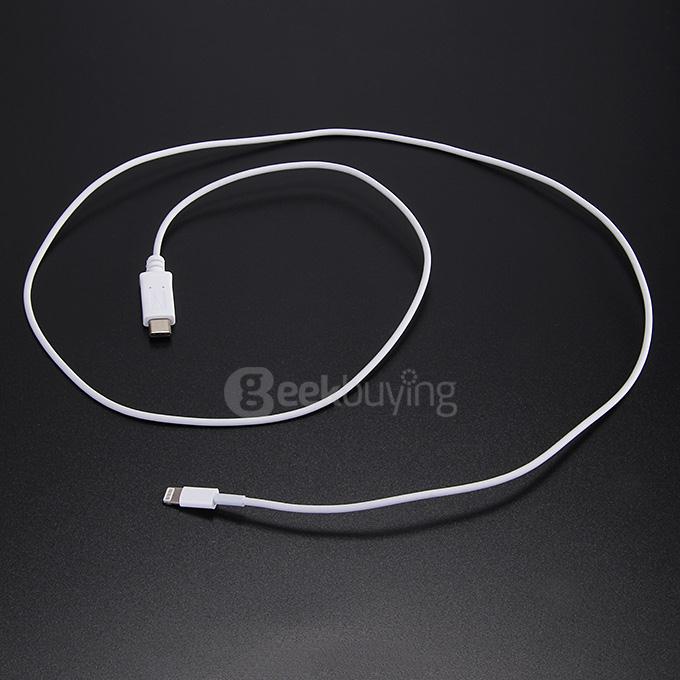 Male USB 3.1 Type C to iPhone 8pin Converting Cable 100cm - White
