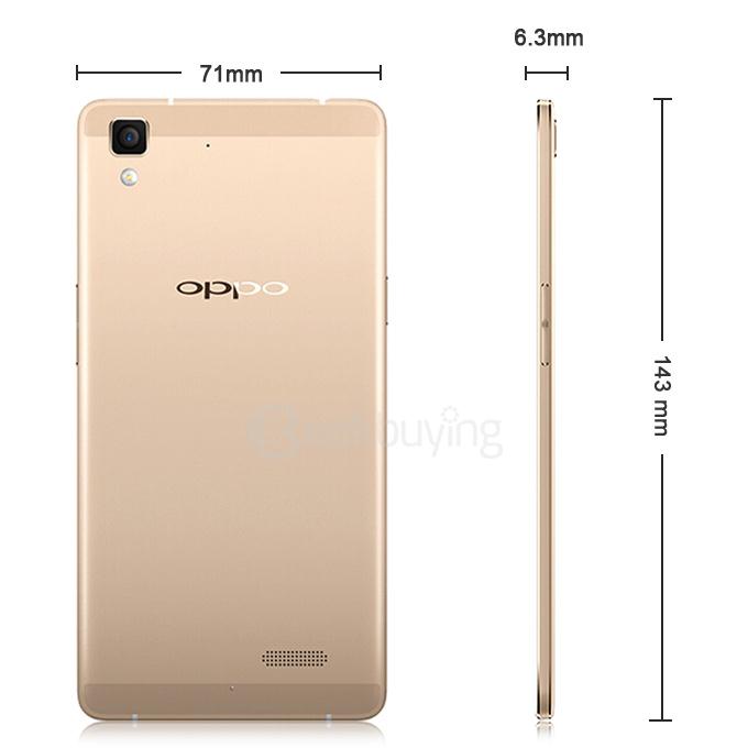 OPPO R7 2.5D Screen 5.0inch Android 4.4 3GB 16GB Smartphone 64Bit Qualcomm MSM8939 Octa Core 13.0MP Gorilla 3 VOOC Flash Charge - Golden